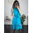 Women's Elegant Summer Sleeveless Dress (S/M/L ONE SIZE) ITALIAN FASHION IM322SIMONE/DR Light Kerosene S/M/L