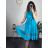 Women's Elegant Summer Sleeveless Dress (S/M/L ONE SIZE) ITALIAN FASHION IM322SIMONE/DR Light Kerosene S/M/L