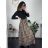 Women's Elegant Belt Long Sleeve Dress (S/M ONE SIZE) ITALIAN FASHION IMM23UN6139