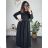 Women's Elegant Belt Long Sleeve Dress (S/M ONE SIZE) ITALIAN FASHION IMM23UN6139