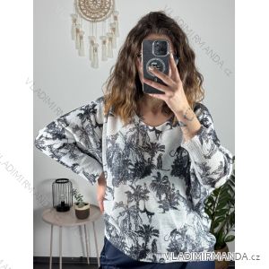 Women's oversize sweater with print (M / L ONE SIZE) ITALIAN FASHION IMB22KELLY