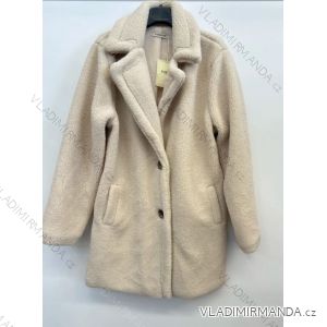 Women's Long Sleeve Teddy Coat (S/M ONE SIZE) ITALIAN FASHION IMPSH2323002