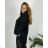 Women's Plus Size Long Sleeve Zipper Hooded Sweatshirt (XL/2XLONE SIZE) ITALIAN FASHION IMD23429