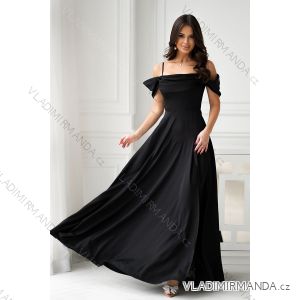 Women's Plus Size (42-46) Long Elegant Party Sleeveless Dress POLISH FASHION PMLBC23265-10