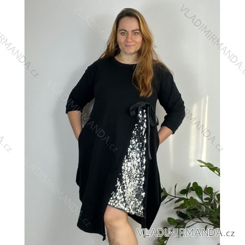 Jacket Extended Slim Long Sleeve Women Plus Size (48/50/52 ONE SIZE) ITALIAN FASHION IM424658