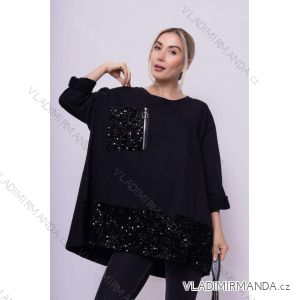 Women's Long Sleeve Sequined Warm Tunic (42/44/46 ONE SIZE) ITALIAN FASHION IMWMY2439317