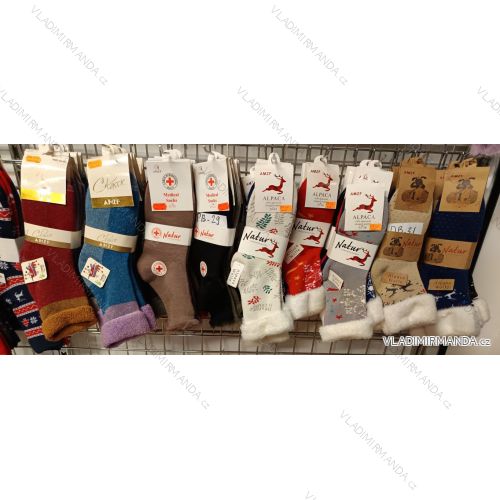 Women's warm wool socks (35-42) AMZF AMZF24PB501