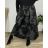 Women's Long Chiffon Short Sleeve Dress (S/M ONE SIZE) ITALIAN FASHION IMWGS231048 50/52 black