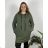 Women's Plus Size Hooded Long Sleeve Long Sweatshirt Dress (54/56/58 ONE SIZE) ITALIAN FASHION IM424634