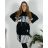 Women's elegant party long sleeve dress (S/M ONE SIZE) ITALIAN FASHION IM322282