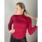 Women's long sleeve turtleneck (uni sm) ITALIAN MODA IM919JM-5809-58 S / M wine