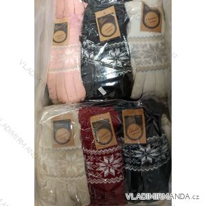 Women's knitted finger gloves (ONE SIZE) sandra SAN24R573PM