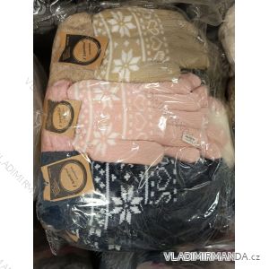 Women's knitted finger gloves (ONE SIZE) sandra SAN24R542PM