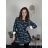 Women's Extended Velvet Christmas Long Sleeve Tunic (S/M/L ONE SIZE) ITALIAN FASHION IMC2471900