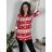 Women's Extended Velvet Christmas Long Sleeve Tunic (S/M/L ONE SIZE) ITALIAN FASHION IMC2471900