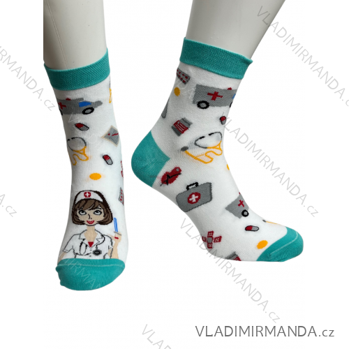 Happy Doctor Women's Socks (35-37.38-40) POLISH FASHION DPP23DOKTORKA color see photo 38-40