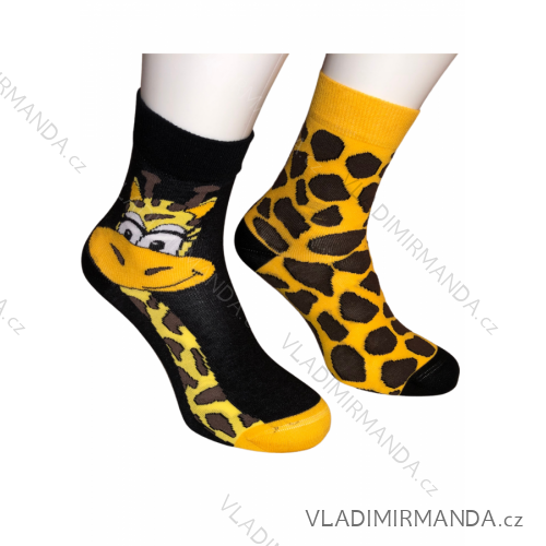 Women's cheerful giraffe socks (35-38,39-41,43-46) POLISH FASHION DPP22ZIRAFA