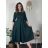 Women's elegant party long sleeve dress (S/M ONE SIZE) ITALIAN FASHION IM322282