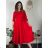 Women's elegant party long sleeve dress (S/M ONE SIZE) ITALIAN FASHION IM322282