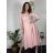 Women's elegant party long sleeve dress (S/M ONE SIZE) ITALIAN FASHION IM322282