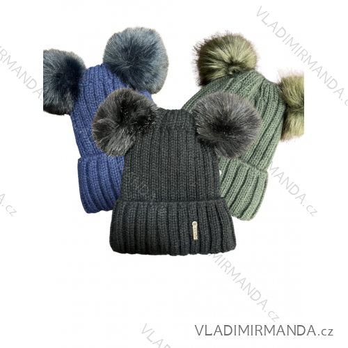 Winter hat with pompon women (ONE SIZE) WROBI PVB21104142