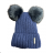 Winter hat with pompon women (ONE SIZE) WROBI PVB21104142 ONE SIZE black