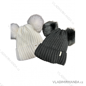 Winter hat with pompon women (ONE SIZE) WROBI PVB21104142