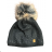 Women's cap with stones (uni) WOOLK POLAND PV417027 ONE SIZE black