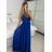 Women's elegant evening dress with straps (S/M ONE SIZE) ITALIAN FASHION IMPSH2280566