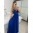 Women's elegant evening dress with straps (S/M ONE SIZE) ITALIAN FASHION IMPSH2280566