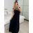 Women's elegant party long sleeve dress (S/M ONE SIZE) ITALIAN FASHION IM322282 -   black -   S / M