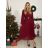 Carmen summer chiffon summer dress (S / M ONE SIZE) ITALIAN FASHION IMWA222561 -   wine -   S/M/L