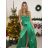 Women's Strappy Long Satin Party Dress (S/M ONE SIZE) ITALIAN FASHION IMM24M9156/DU -   red -   S/M/L