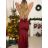 Women's Strapless Long Party Dress (S/M ONE SIZE) ITALIAN FASHION IMPSH2360055 -   wine -   S / M