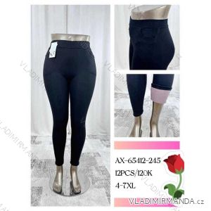 Long insulated leggings for women, oversized (4XL-7XL) Qifeng QIF24AX-65412-245