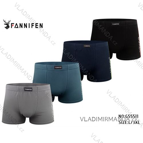 Men's cotton boxer shorts, oversized (L-3XL) FANNIFEN GRE24G55511