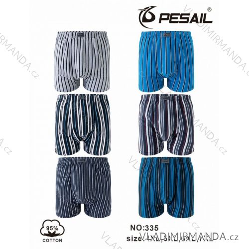 Men's cotton boxer shorts, oversized (4XL-7XL) PESAIL GRE24335