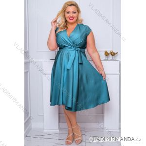 Women's Plus Size (42-46) Long Elegant Party Sleeveless Dress POLISH FASHION PMLBC23265-10