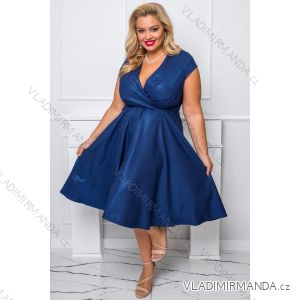 Women's Plus Size (42-46) Long Elegant Party Sleeveless Dress POLISH FASHION PMLBC23265-10