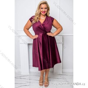 Women's Plus Size (42-46) Long Elegant Party Sleeveless Dress POLISH FASHION PMLBC23265-10