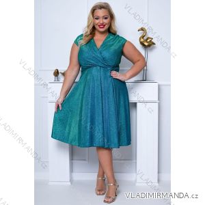 Women's Plus Size (42-46) Long Elegant Party Sleeveless Dress POLISH FASHION PMLBC23265-10