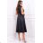 Women's Plus Size (42-46) Long Elegant Party Sleeveless Dress POLISH FASHION PMLBC23265-10 black 50