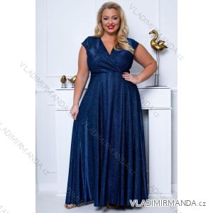 Women's Plus Size (42-46) Long Elegant Party Sleeveless Dress POLISH FASHION PMLBC23265-10