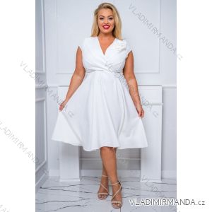 Women's Plus Size (42-46) Long Elegant Party Sleeveless Dress POLISH FASHION PMLBC23265-10