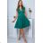 Women's Plus Size (42-46) Long Elegant Party Sleeveless Dress POLISH FASHION PMLBC23265-10 green 48