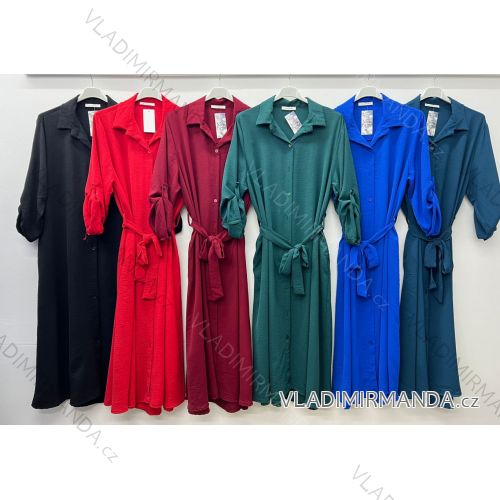 Women's elegant party long sleeve dress (S/M ONE SIZE) ITALIAN FASHION IM322282