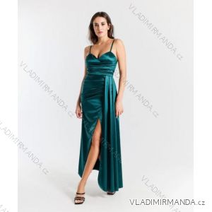 Women's Long Strapless Sequin Party Dress (S/M ONE SIZE) ITALIAN FASHION IMPSH233348