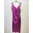 Women's Strapless Satin Long Party Dress (44/46 ONE SIZE) ITALIAN FASHION IMPSH246357XL