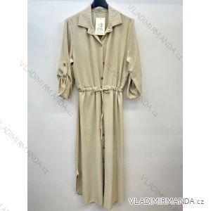 Women's Long Sleeve Belted Shirt Dress (S/M ONE SIZE) ITALIAN FASHION IMPSH24210151