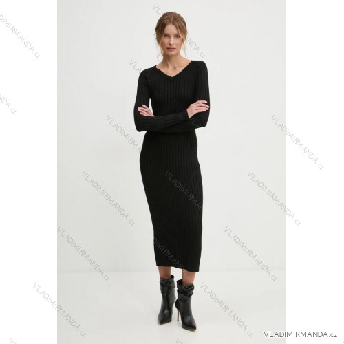 Women's Plus Size (42-46) Long Elegant Party Sleeveless Dress POLISH FASHION PMLBC23265-10 -   black -   S / M